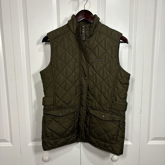 Regatta Quilted Vest Womens M Olive Green UK12 Riding Layer Equestrian Cozy - Picture 1 of 9